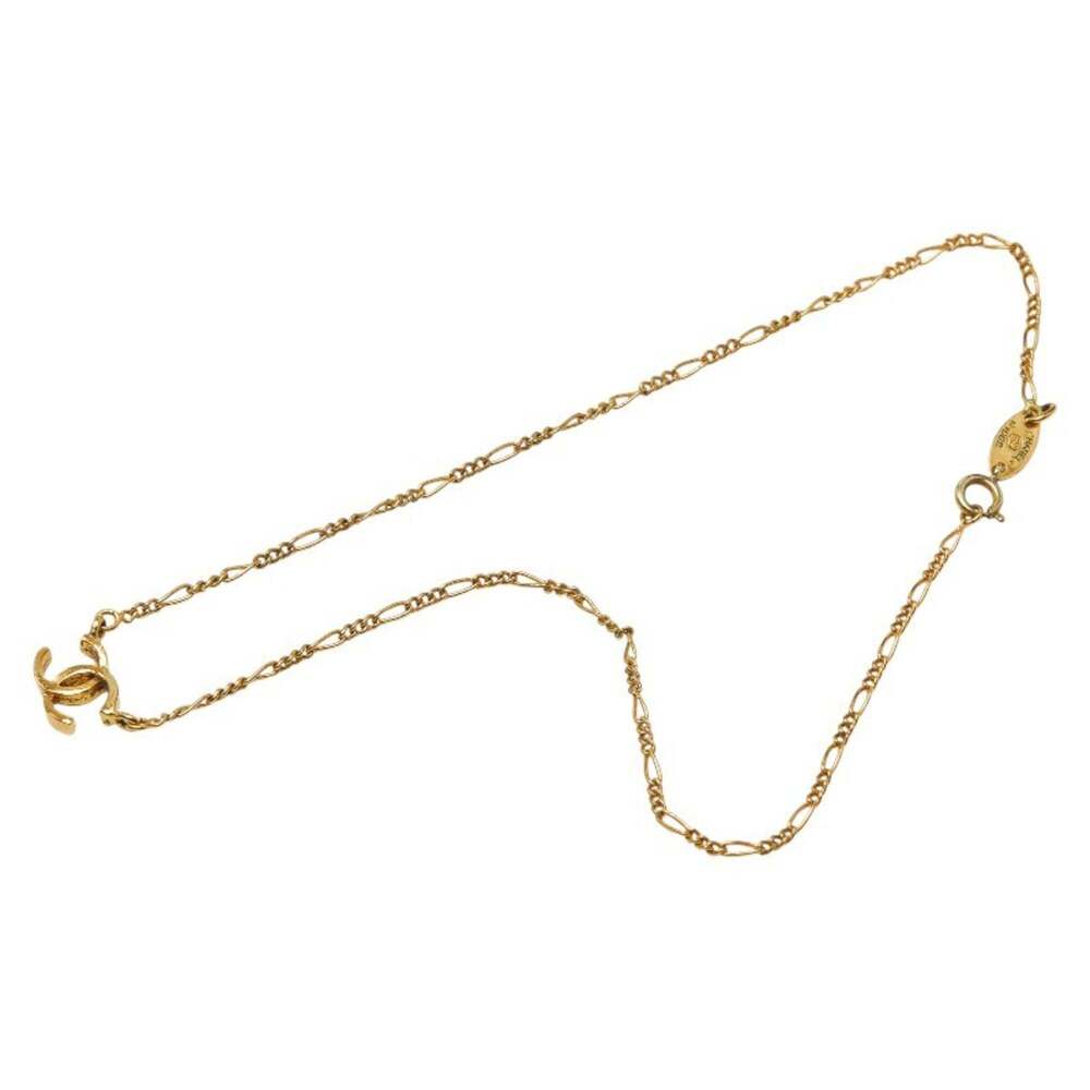 CHANEL Authentic Vintage Gold Logo Necklace - Picture 4 of 7